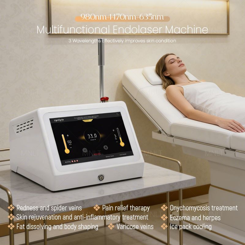 980+1470+635nm Diodna laserska mašina za lipolizu
